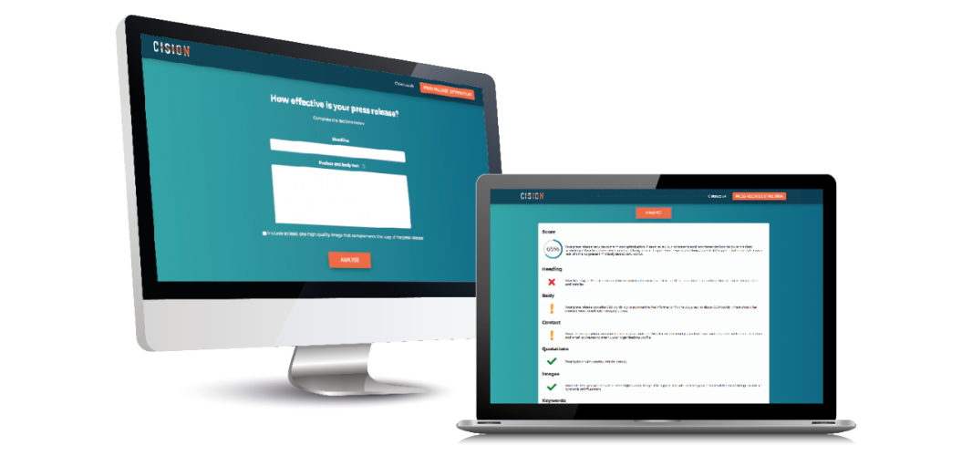 Cision press release checker