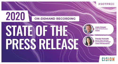 [On-demand webinar] 2020 State of the Press Release