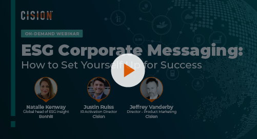 [On-Demand Webinar] ESG Corporate Messaging: How to Set Yourself Up for Success