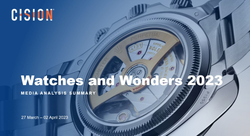 Watches and Wonders 2023: Media Analysis Summary Watches and Wonders 2023: Media Analysis Summary